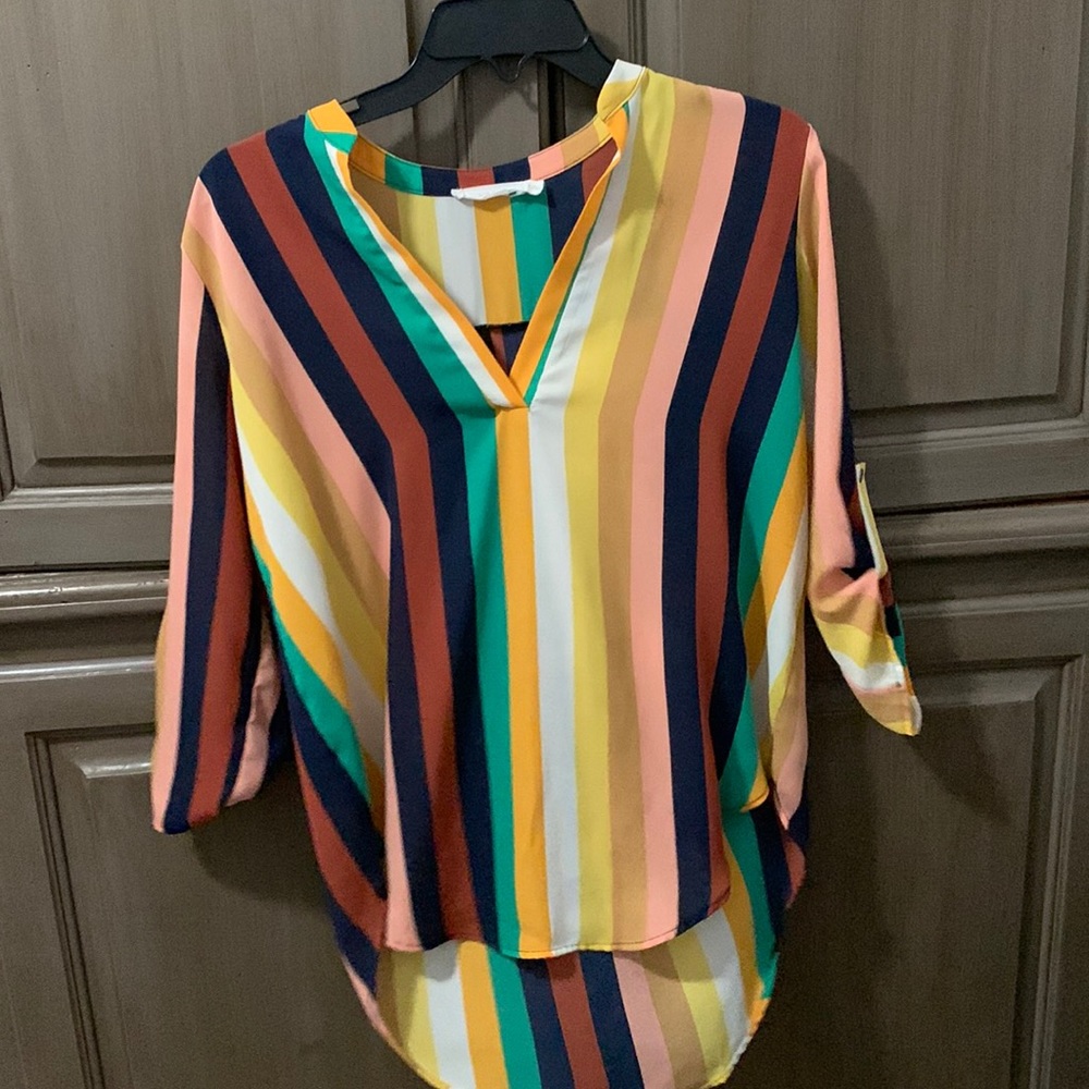 Multicolor Lush brand blouse